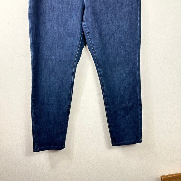 Soft Surroundings Ultimate Denim Pull-On Slim Leg Jeans Blue Large - Picture 6 of 13